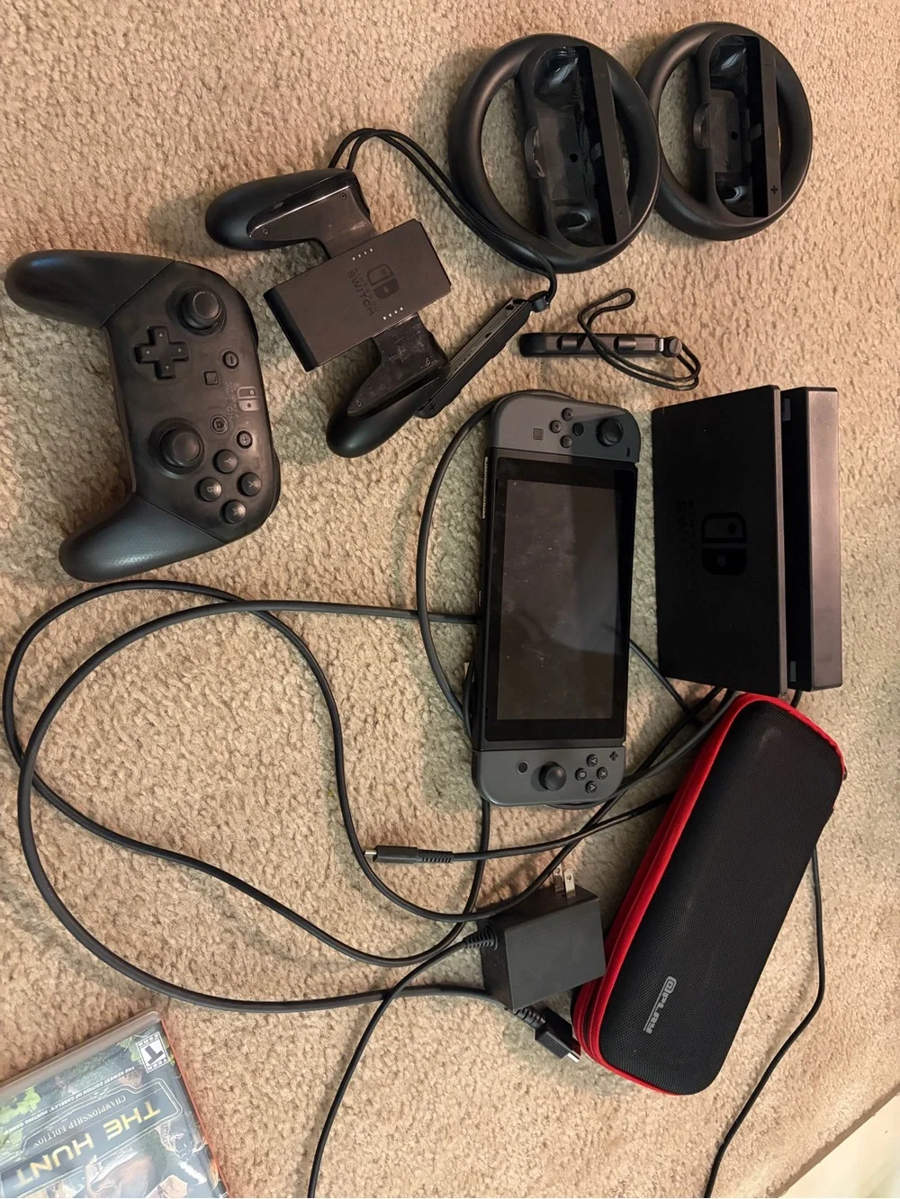 Nintendo Switch Console Bundle with 10 Games - Black/Red